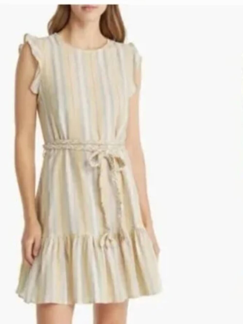 Marine Layer Laney Mini Dress Beachy Stripe  NWT  L